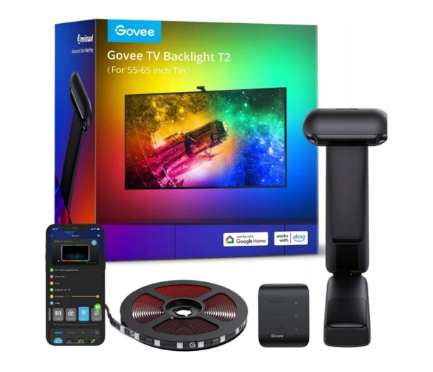 GOVEE Taśma LED H605C Envisual TV Backlight T2 dla TV 55-65 cali RGBIC WiFi Bluetooth - 1266359 - zdjęcie